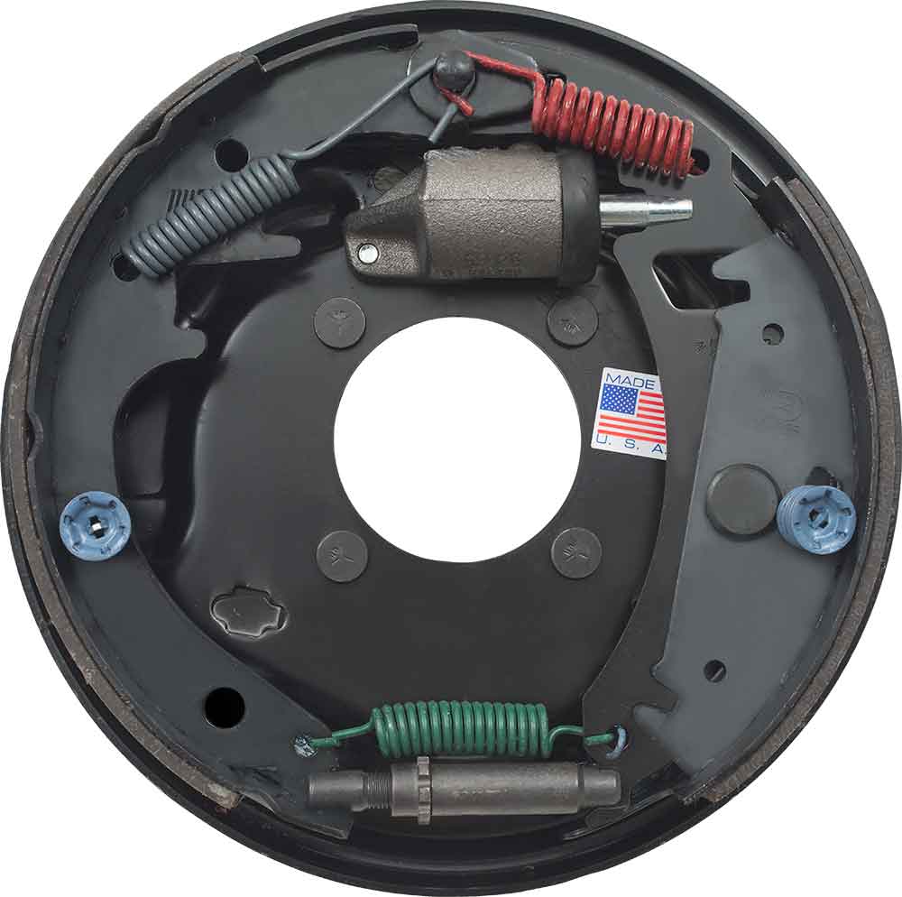 thumbnail image 2 of Left Hydraulic Brake Backing Plate 12-1/4 X 4 Fits Dexter 23-404 / K23-404-00 2 of 5